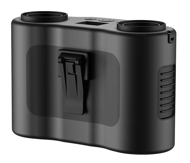 Hordozható Derékcsipesz Ventilátor Kétlevegő Kimenettel és 20,000mAh Akkumulátorral – BreezeMate