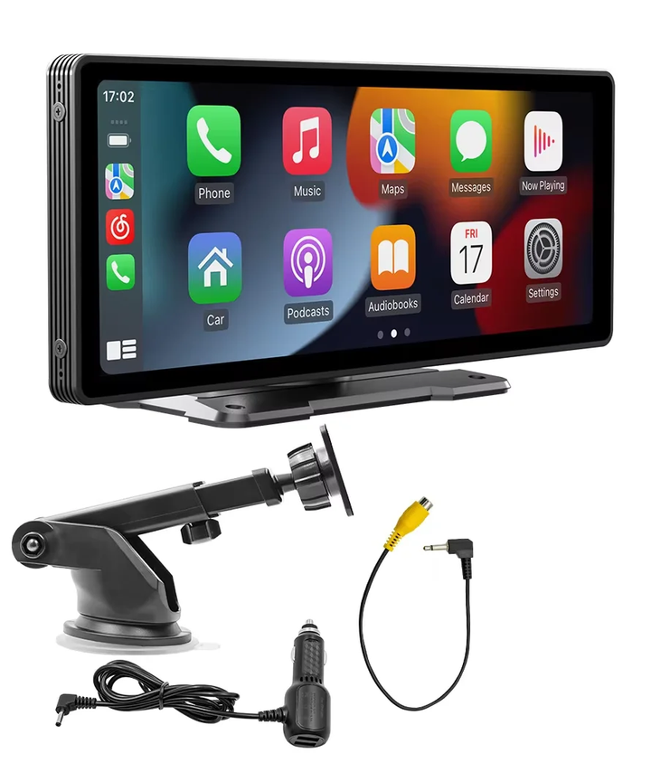 Univerzális 10,26 hüvelykes (26,06 cm) autós multimédia lejátszó vezeték nélküli CarPlay és Android Auto támogatással