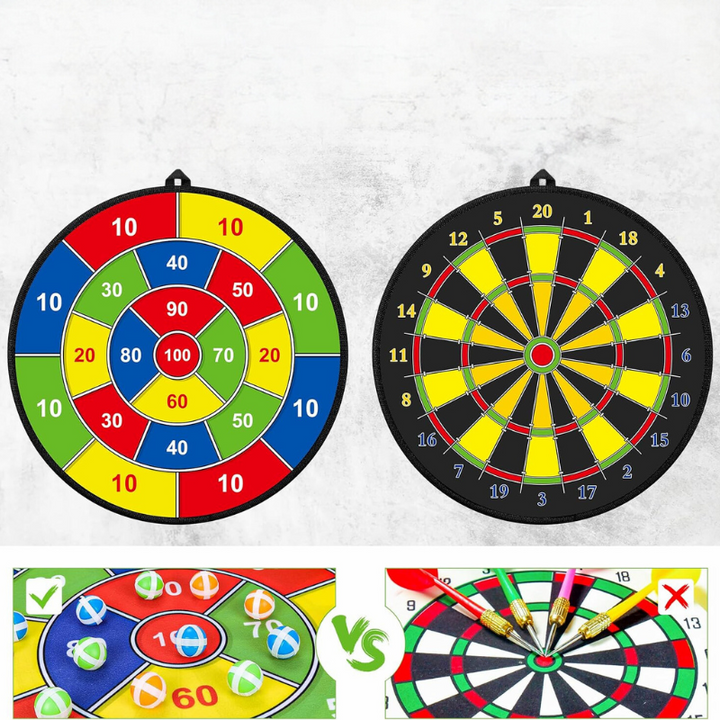 Nagy Dartcélpont Gyerekeknek Ragasztós Labdákkal és Dárdákkal - PlayTarget