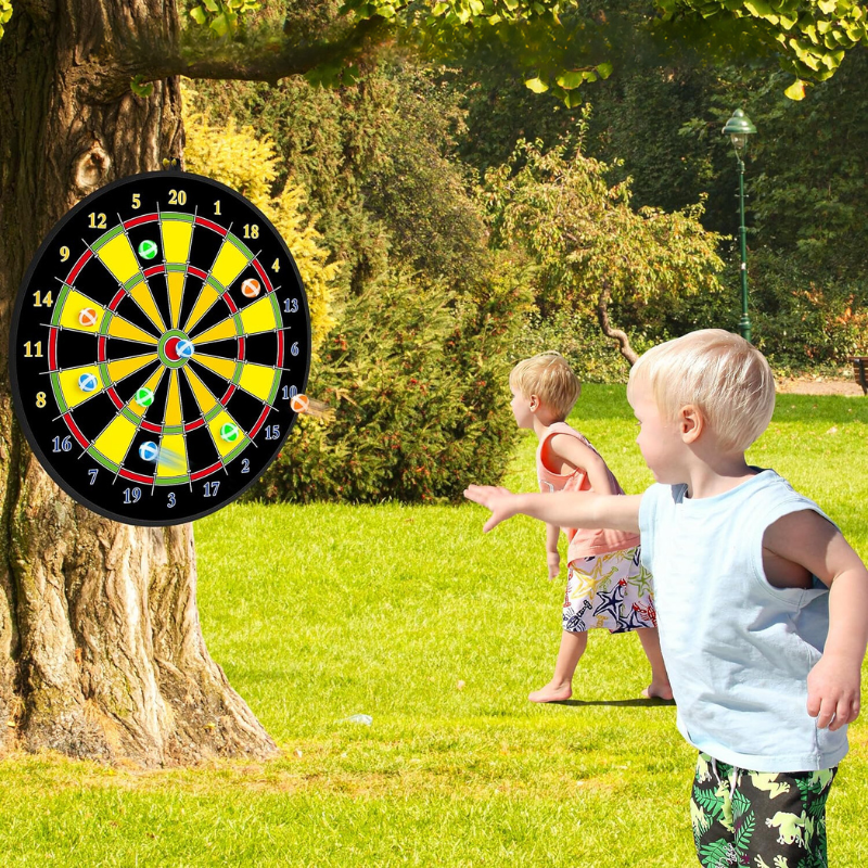 Nagy Dartcélpont Gyerekeknek Ragasztós Labdákkal és Dárdákkal - PlayTarget