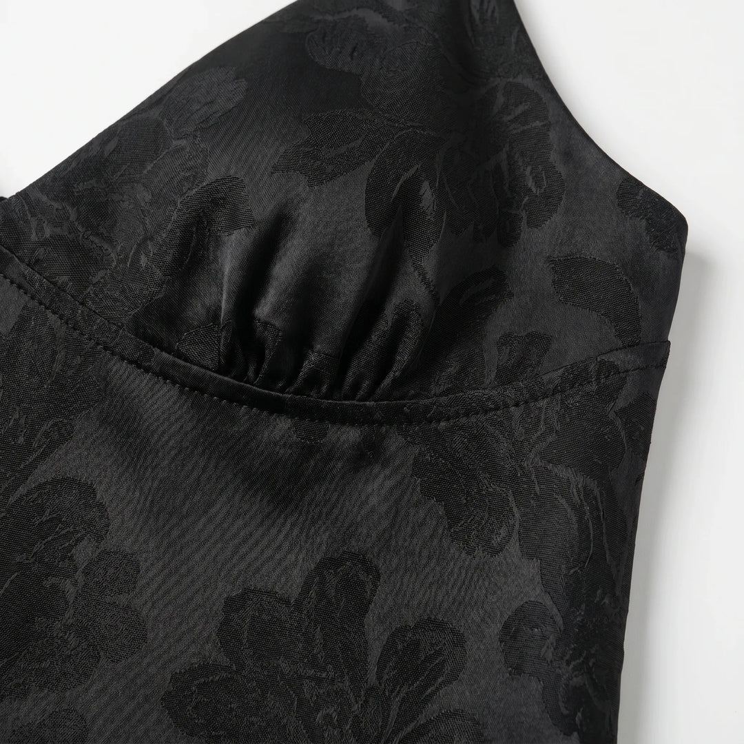 V-Neck Satin Cami Top -  Leona