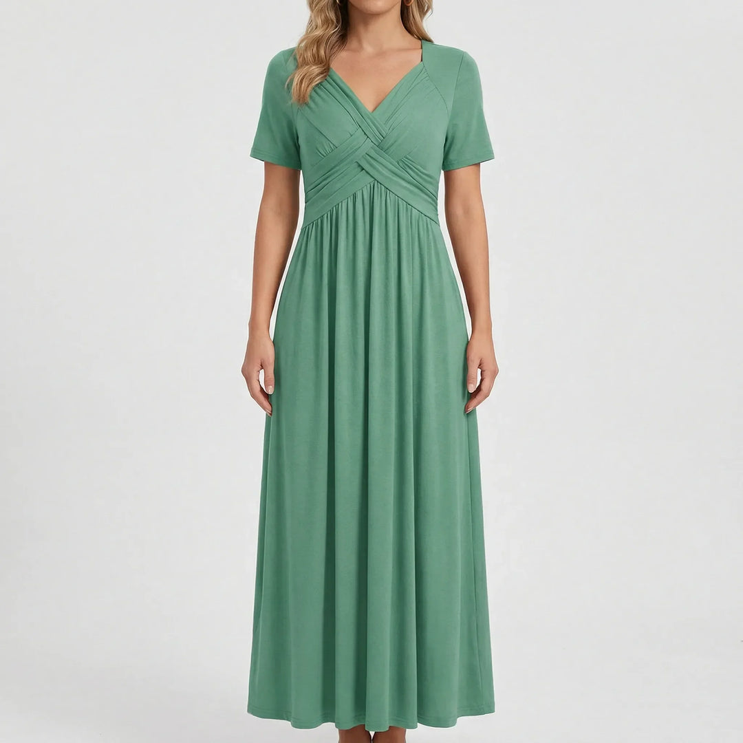 V Ausschnitt Maxikleid - Rebekka