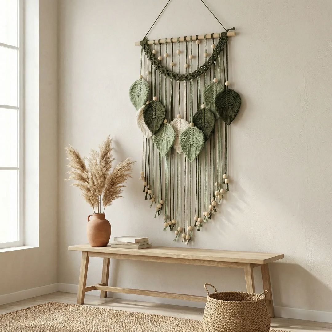 Wandbehang Mit Blattmotiv - Leaforia