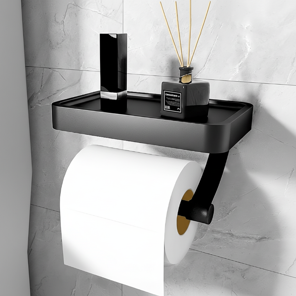 Wandmontierter Toilettenpapierhalter - AeroTray