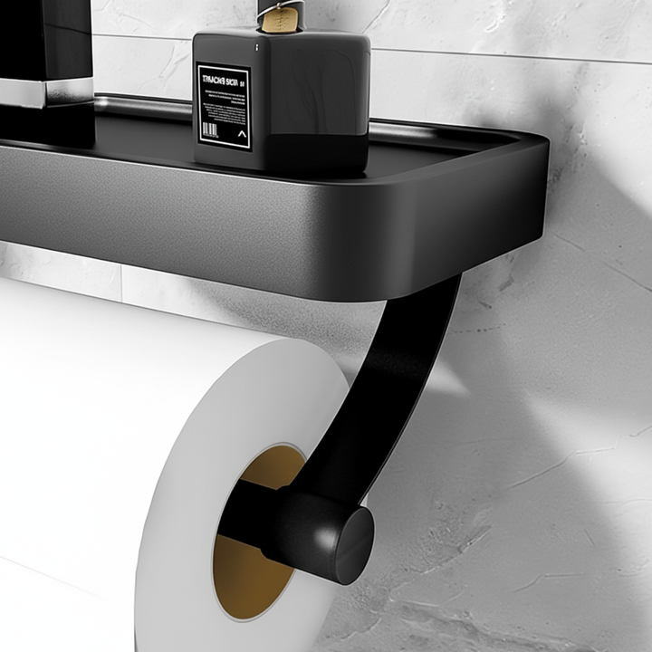 Wandmontierter Toilettenpapierhalter - AeroTray