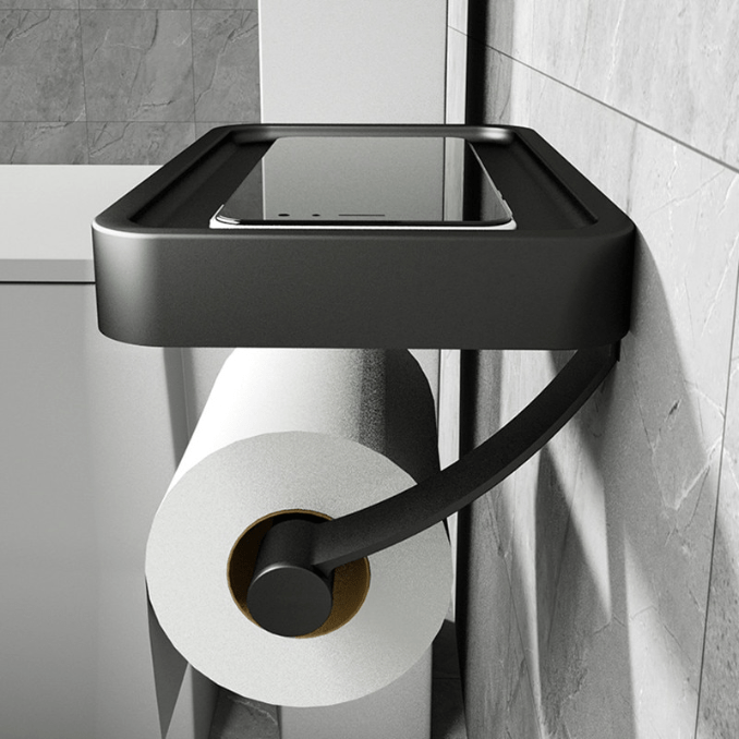 Wandmontierter Toilettenpapierhalter - AeroTray