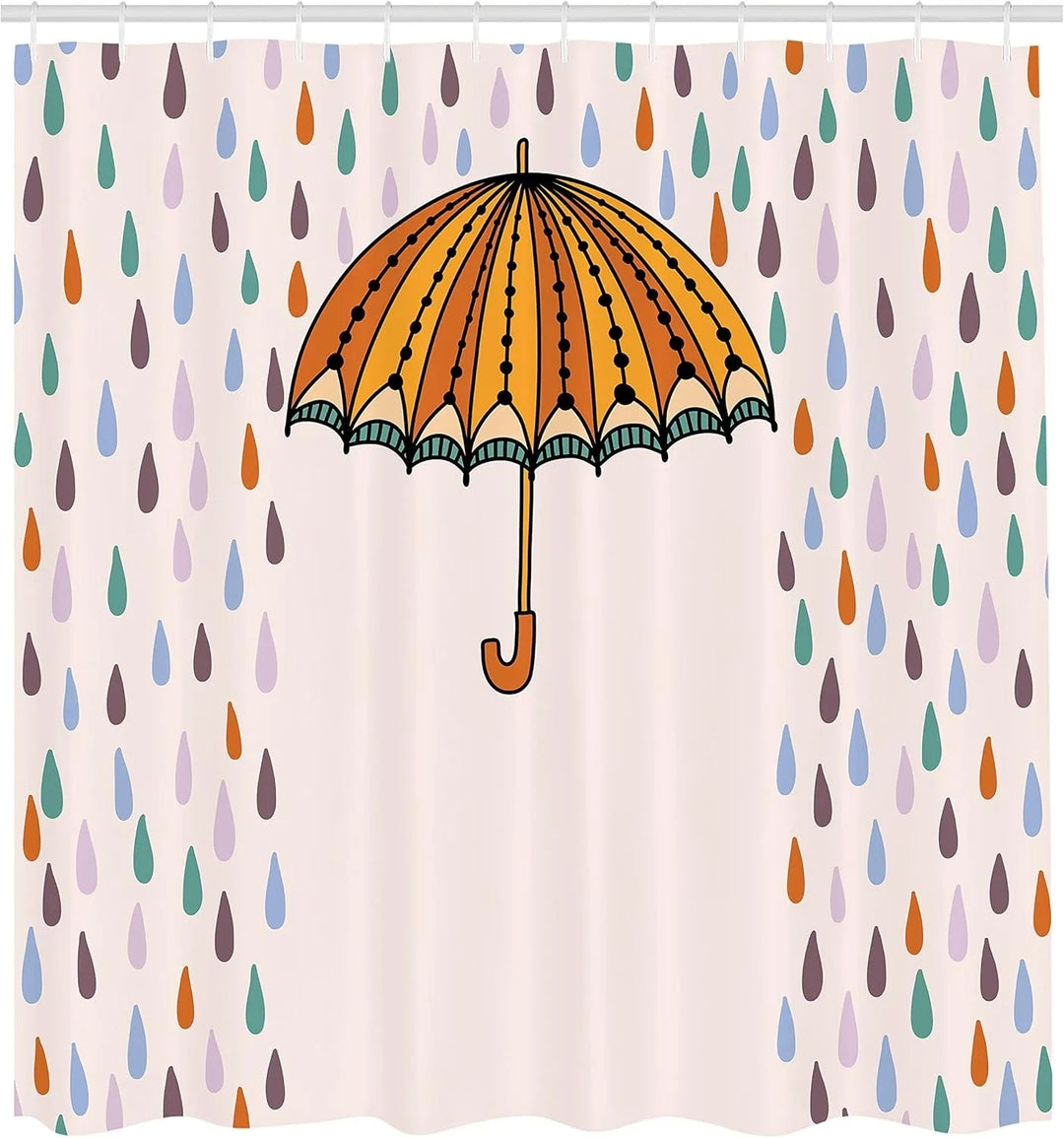 Wasserdichte Duschvorhang Matte - Raindroply