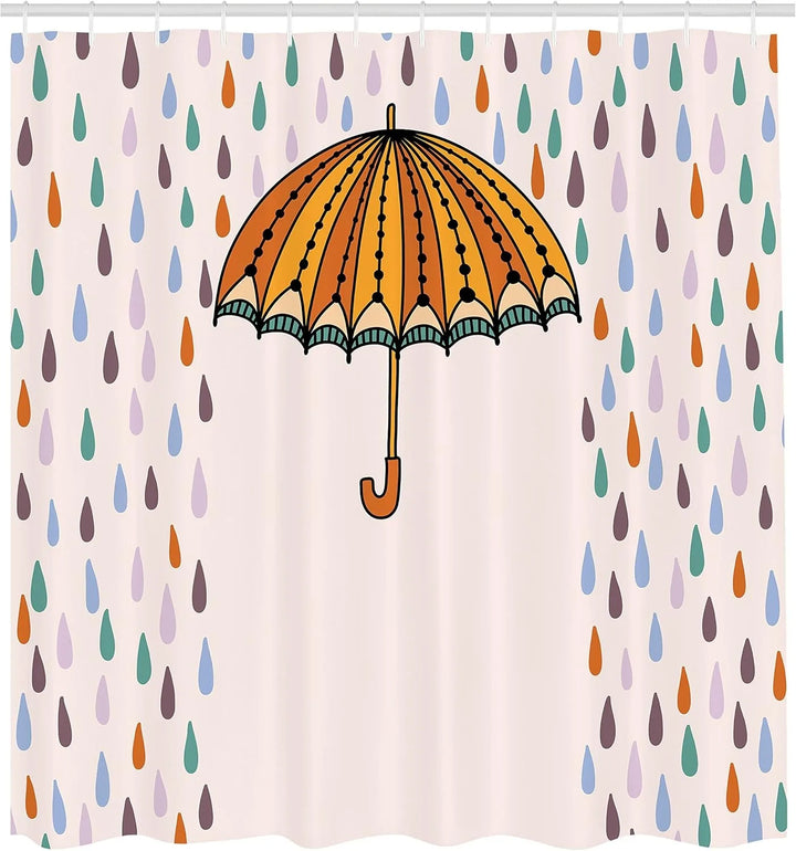 Wasserdichte Duschvorhang Matte - Raindroply