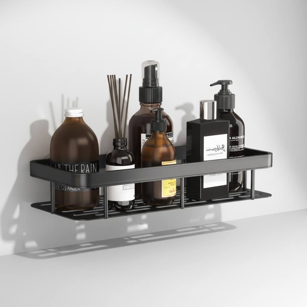 Wasserfeste Holzoberfläche Wandregal - BathNook