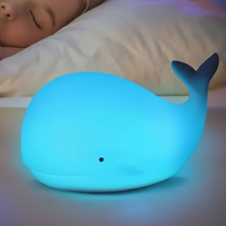 Weiche Silikon Nachtlampe - GlowWhale
