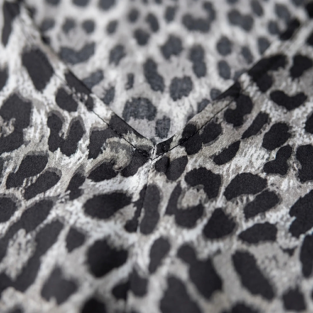 Wide Leg Leopard Print Jumpsuit - Sabrina