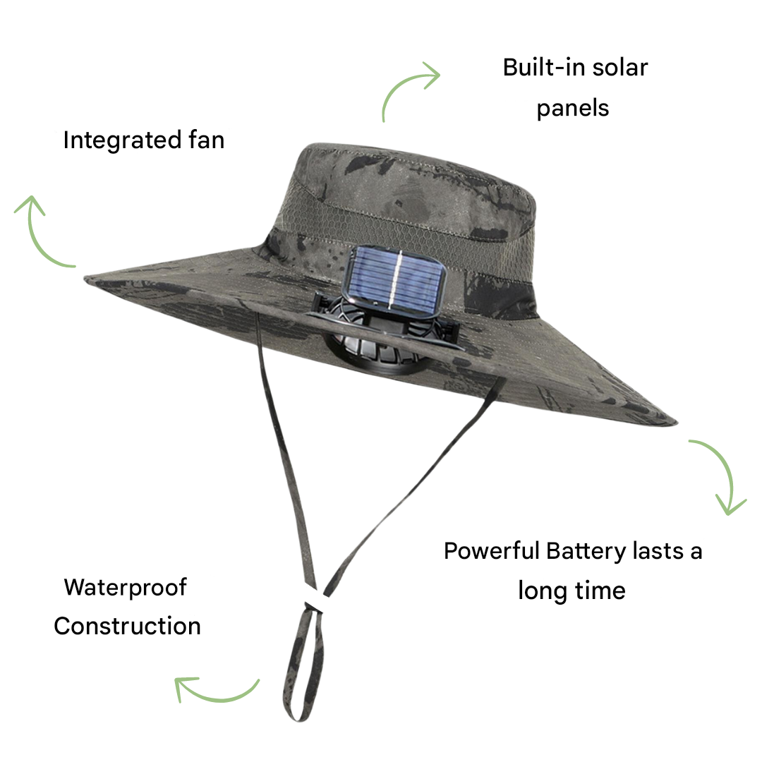Kültéri napernyő sapka beépített ventilátorral – Sunbreeze