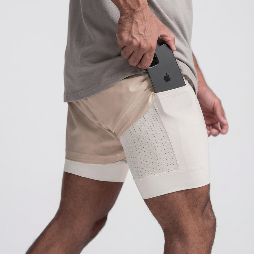 Zwei In Eins Trainingsshorts - Wade