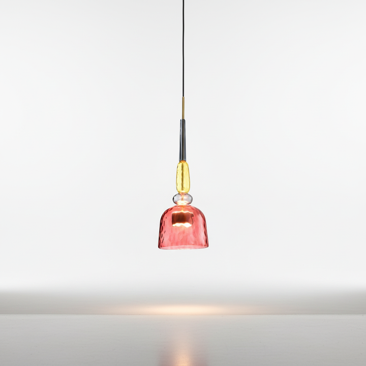 Zylindrische Glas Hängeleuchte - Colorluma