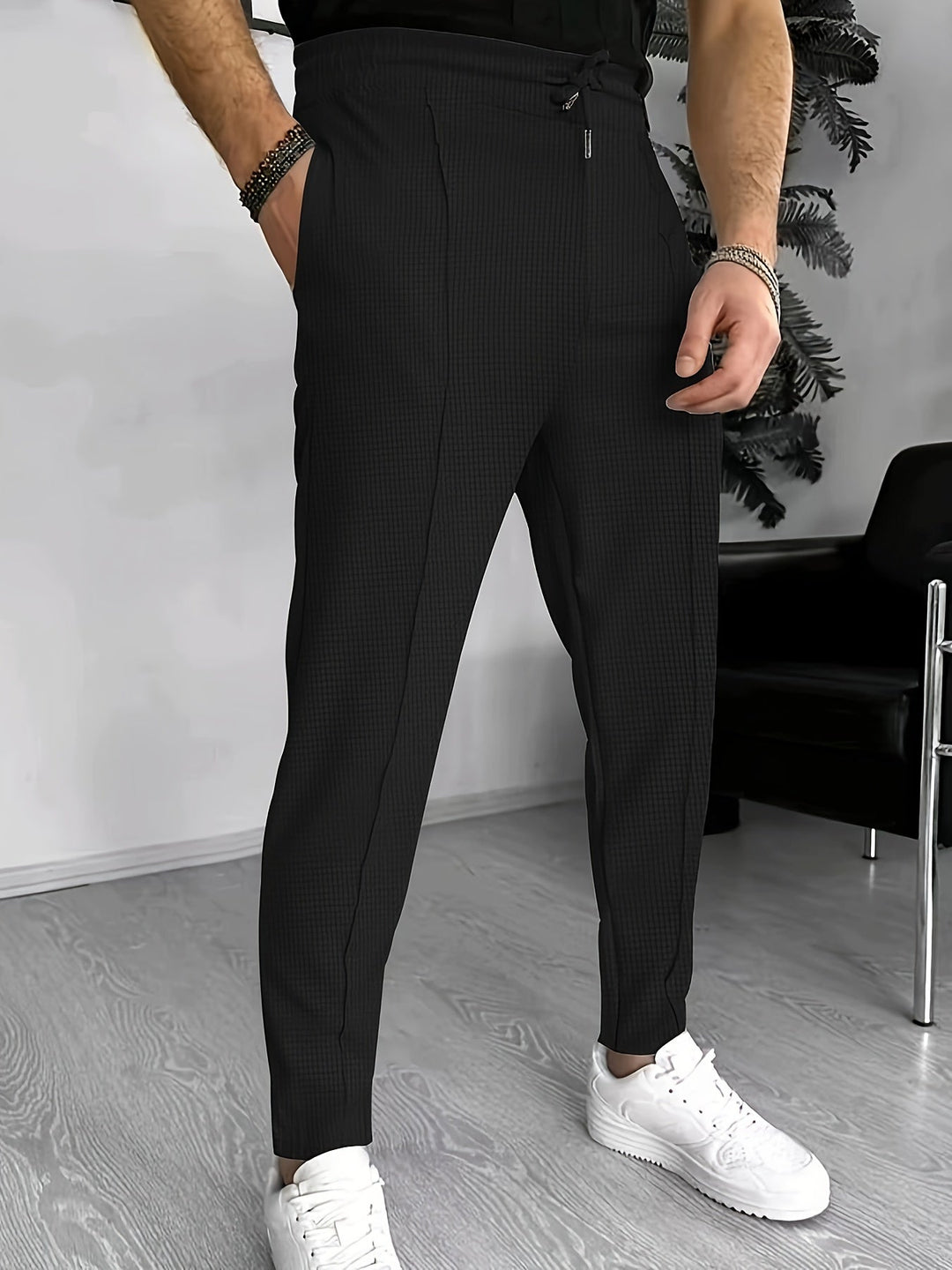 Kényelmes Wafel Joggers Férfiaknak - Finn