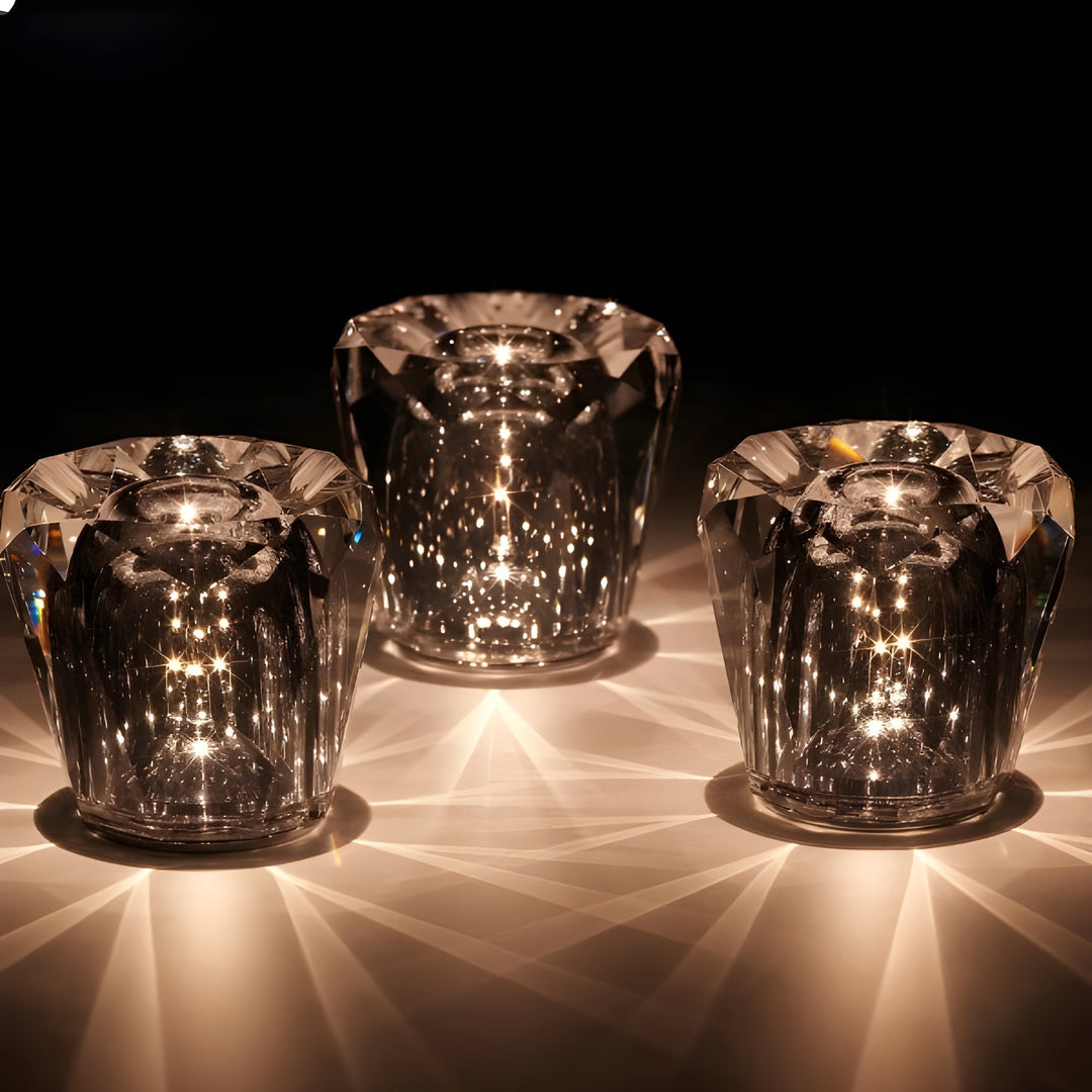 Luxus Újratölthető Gyémánt Kristály Asztali Lámpa - Lumière Diamant