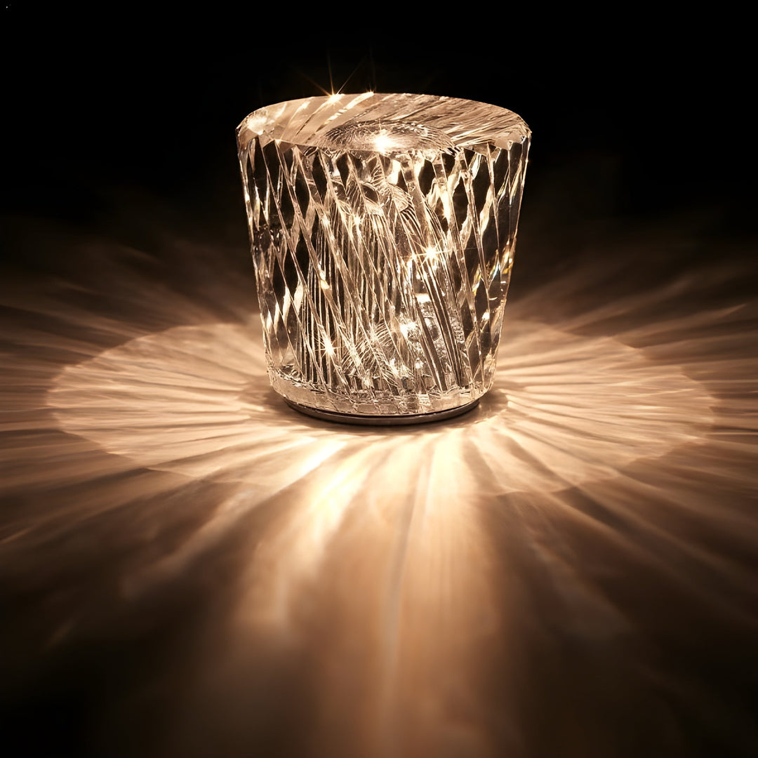 Luxus Újratölthető Gyémánt Kristály Asztali Lámpa - Lumière Diamant