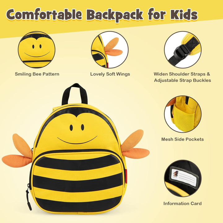 Gyerek 2 részes utazó bőrönd és hátizsák forgó kerekekkel