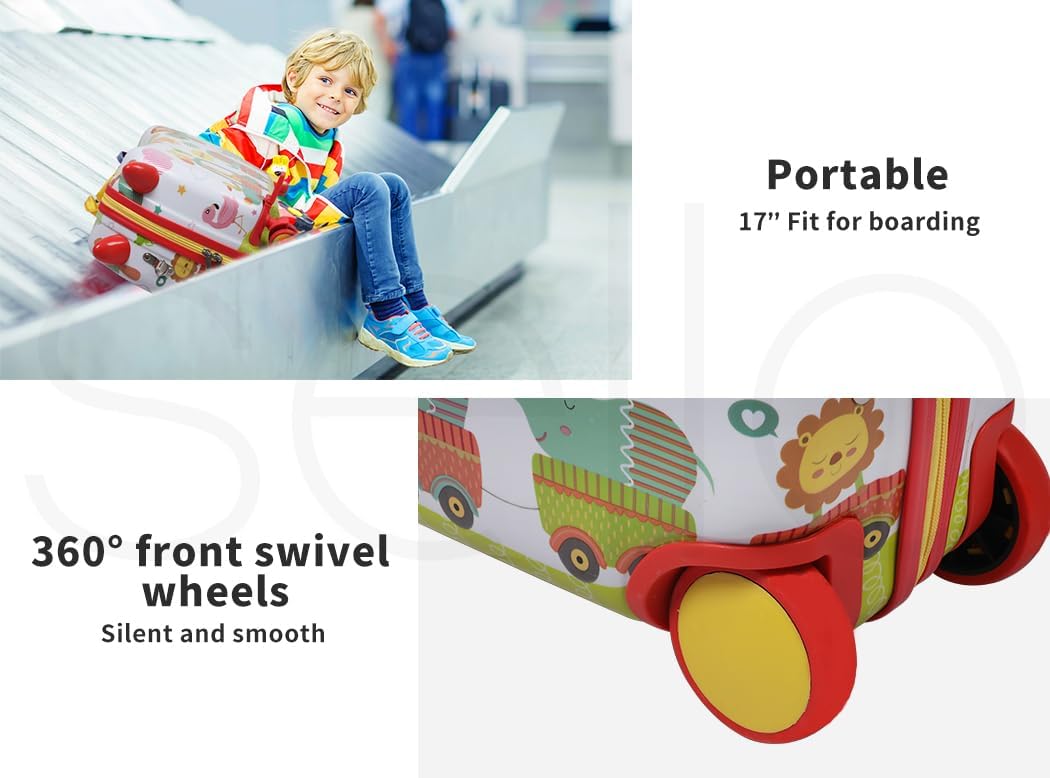Gyermek 2 az 1-ben Roller Bőrönd 360°-os Kerekekkel