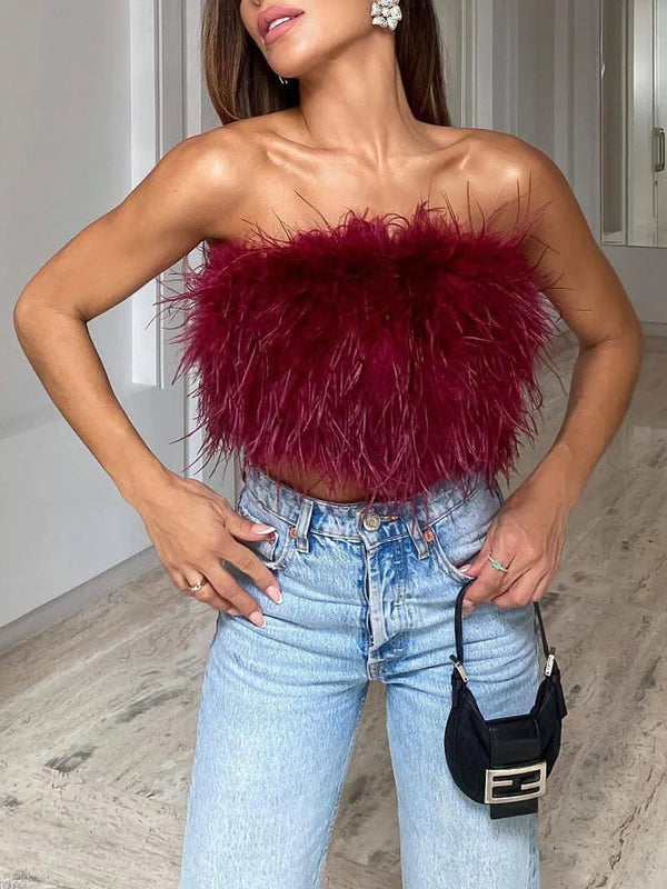 Boho Bandeau Top tollakkal – Luna