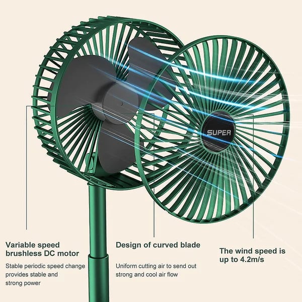 Hajtható Hordozható Ventilátor - CoolWave
