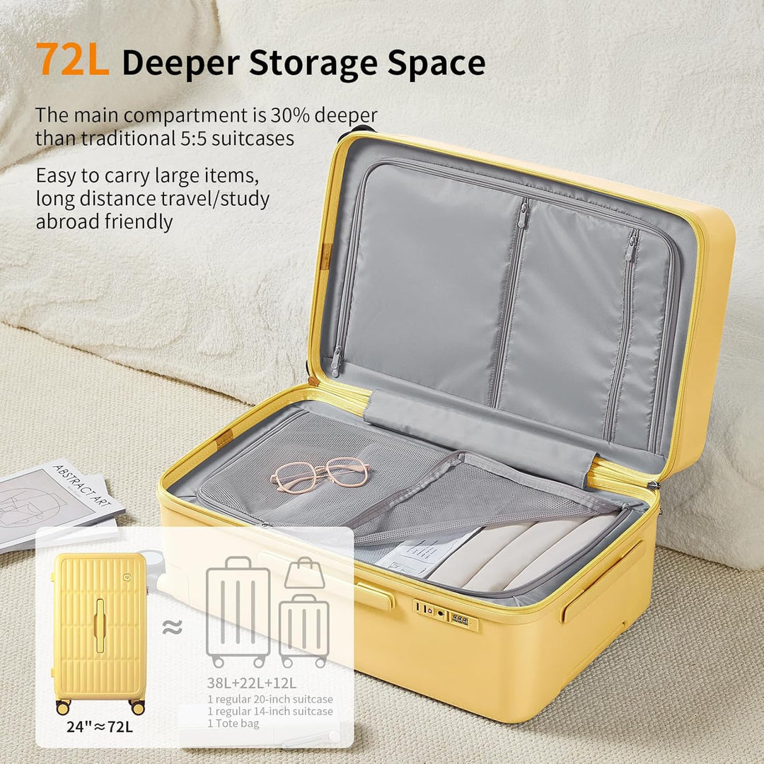 Nagy kemény héjú ellenőrzött bőrönd 8 forgókerékkel