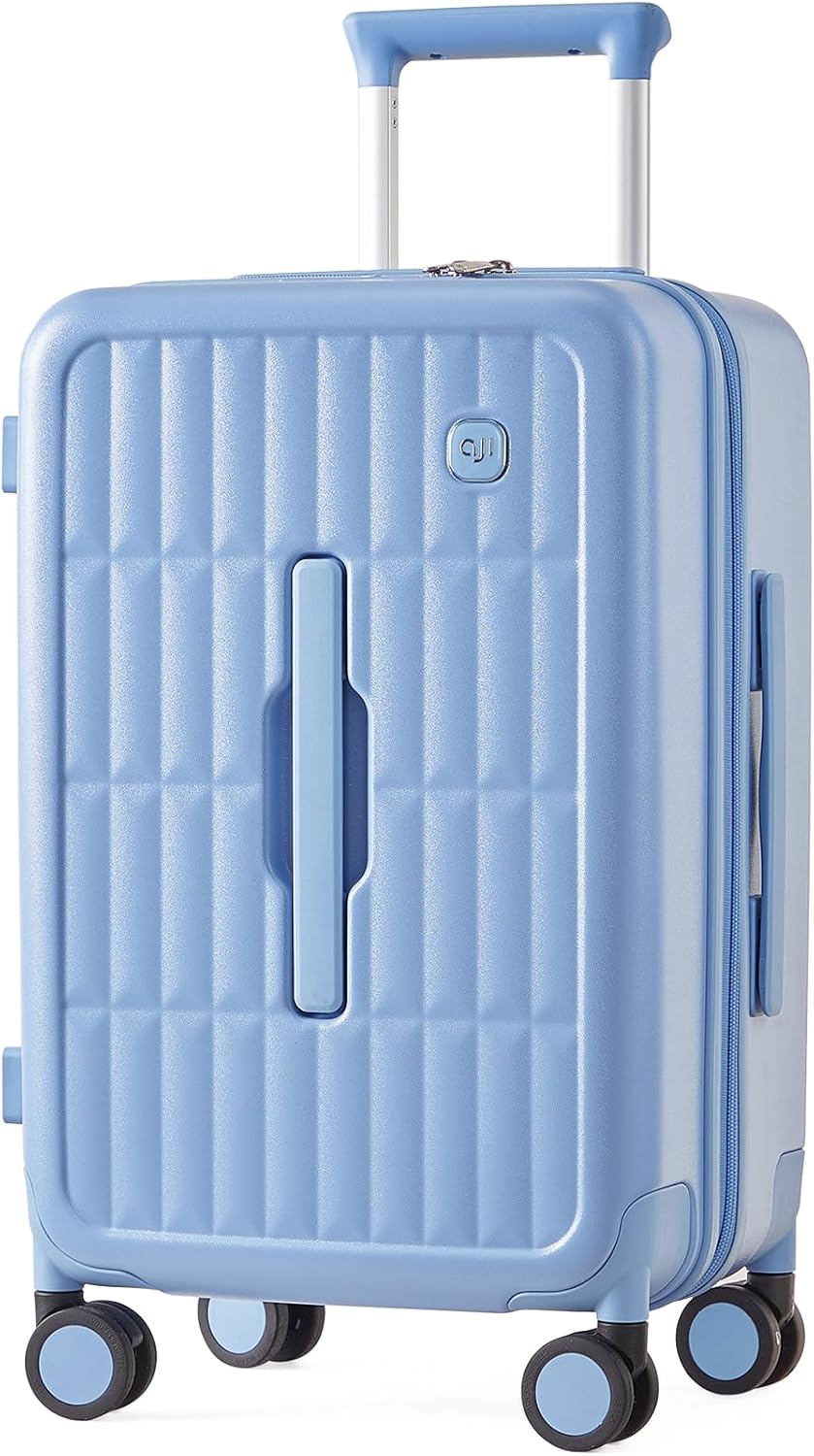 Nagy kemény héjú ellenőrzött bőrönd 8 forgókerékkel