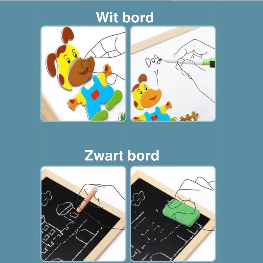 Mágneses Kétoldalas Tábla Készlet - MiniArt Studio