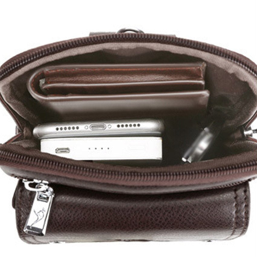 Férfi PU Bőr Átvetős Táska