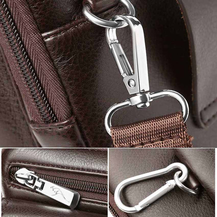 Férfi PU Bőr Átvetős Táska