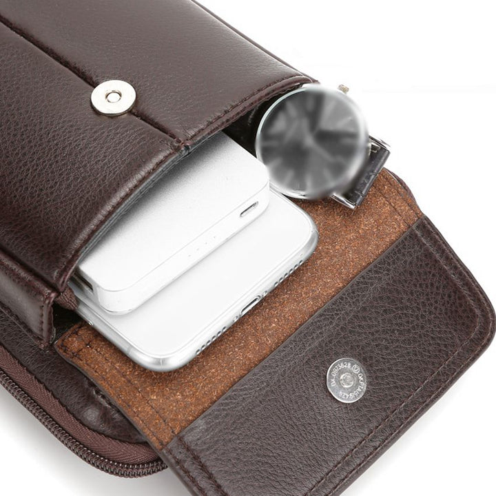 Férfi PU Bőr Átvetős Táska