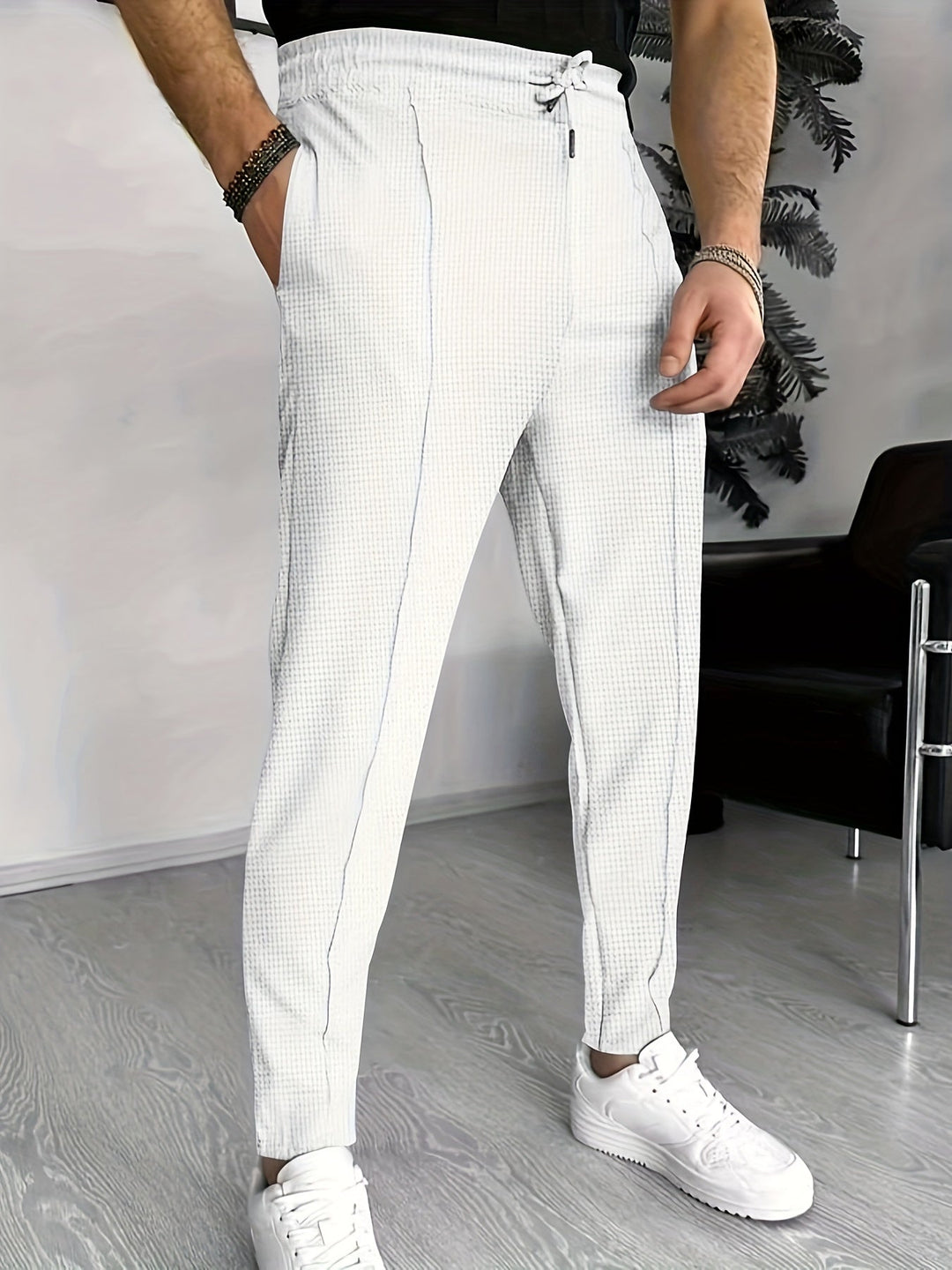 Kényelmes Wafel Joggers Férfiaknak - Finn