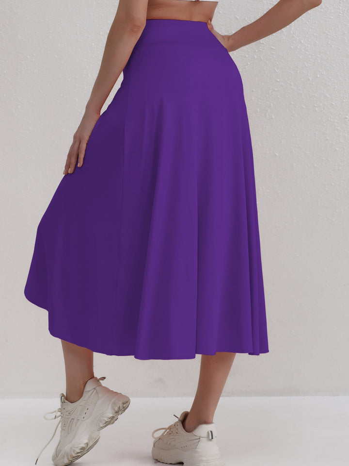 Sportos szoknya magas derekú és aszimmetrikus szabással - Alexia