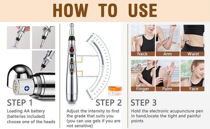 ELEKTRONIKUS AKUPUNKTÚRA TOLL - MERIDIÁN ENERGIA MASSZÁZSTOLL FÁJDALOMCSILLAPÍTÁSRA