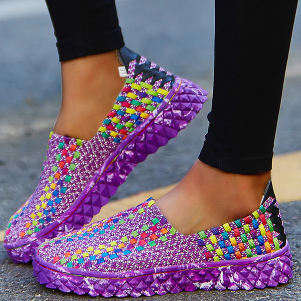 Újrahasznosított női kényelmi sneaker memóriahabos talppal – Eliana