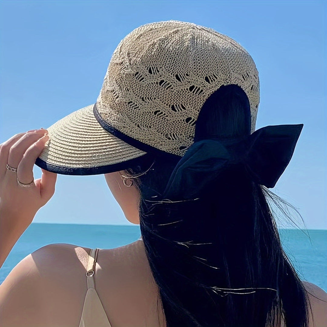 Fonott nyári kalap masni részlettel – Norah