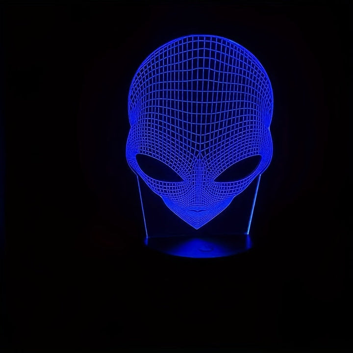 3D Idegenfej LED Asztali Lámpa 7 Színnel - Lunaris
