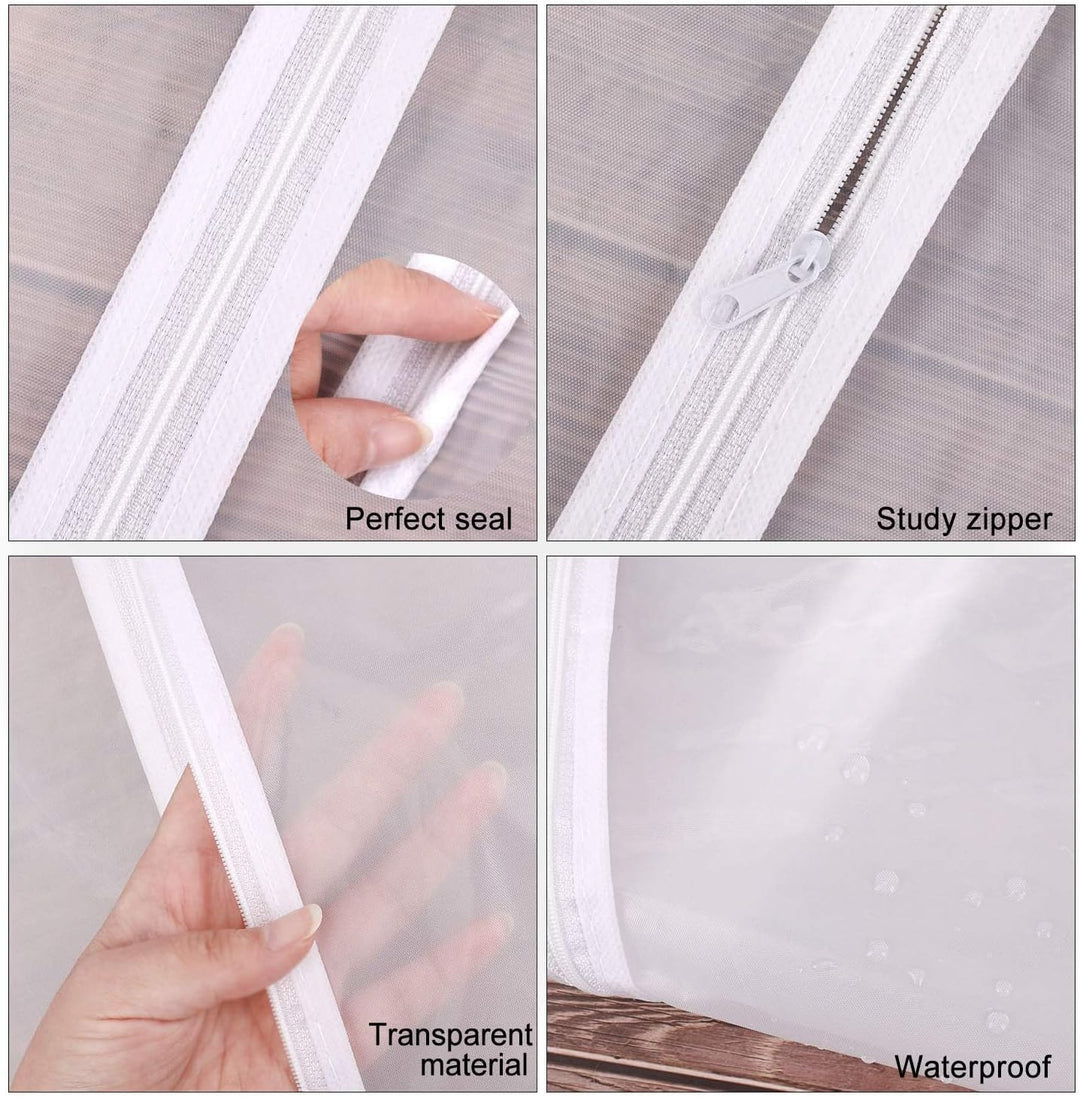 Extra-hosszú ruha- és estélyi ruházati zsák – 180 cm védőborító fogantyúkkal (Vásárolj 1-et, kapj 1-et INGYEN)