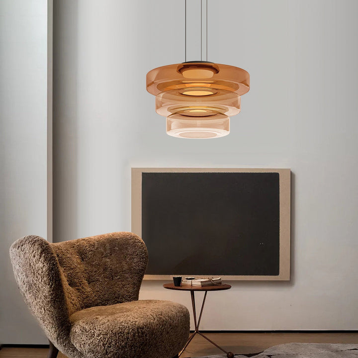 Modern üveg függőlámpa Bauhaus stílusban - AuroraSphere