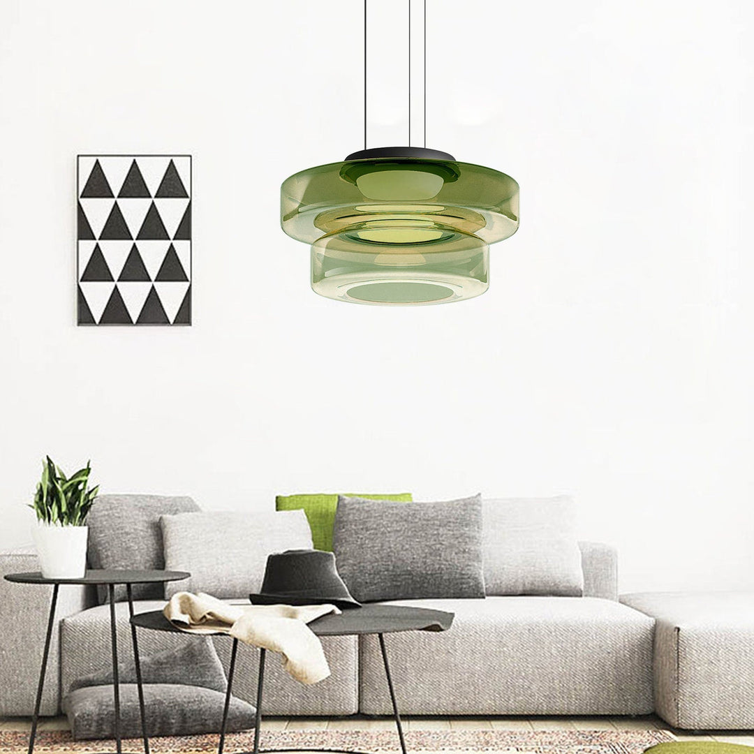 Modern üveg függőlámpa Bauhaus stílusban - AuroraSphere