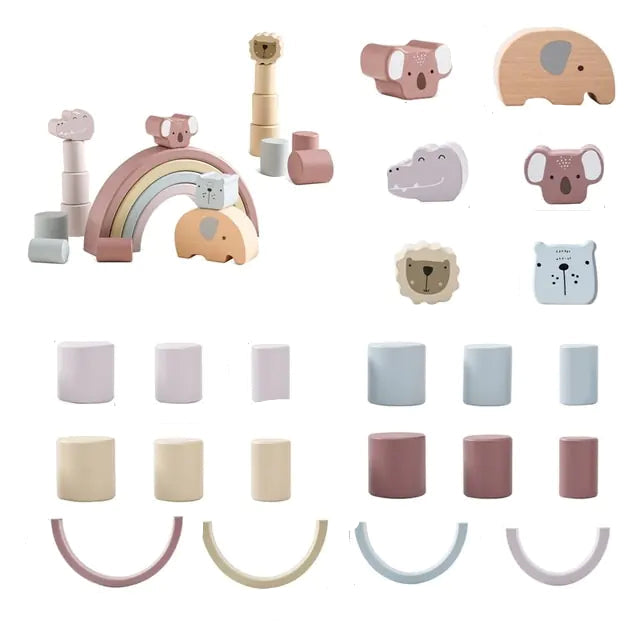 Montessori Fa Játék Készlet – Buildoro