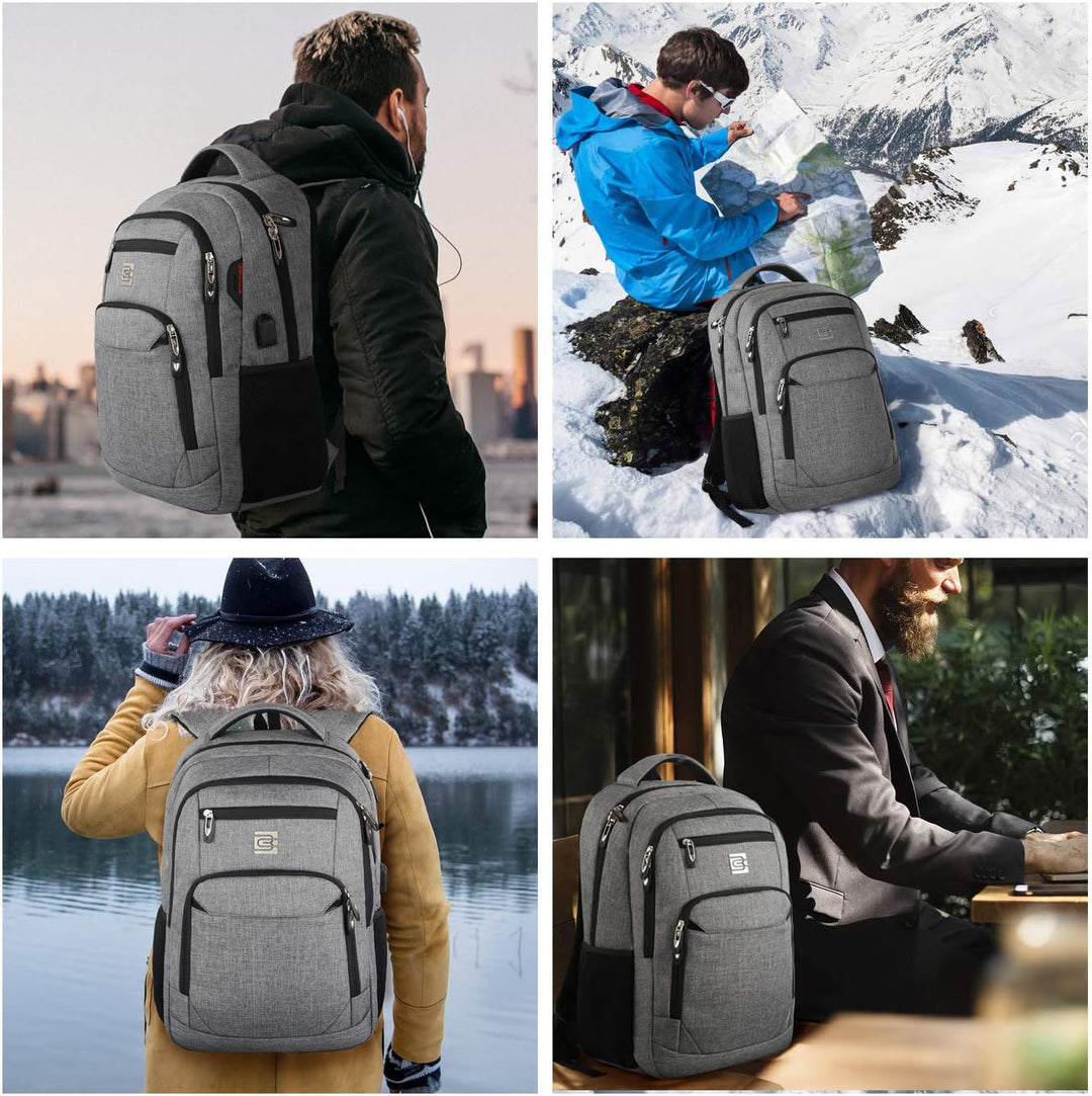 Vékony lopásgátló laptop hátizsák USB töltőporttal