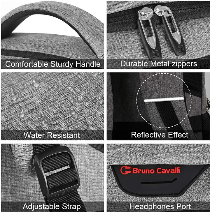 Vékony lopásgátló laptop hátizsák USB töltőporttal