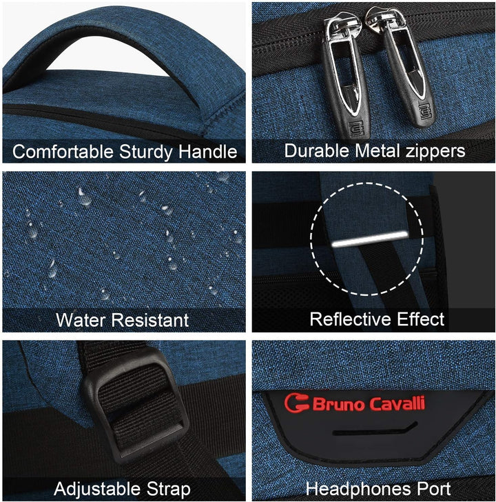 Vékony lopásgátló laptop hátizsák USB töltőporttal