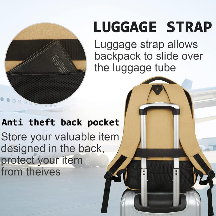 Vékony lopásgátló laptop hátizsák USB töltőporttal