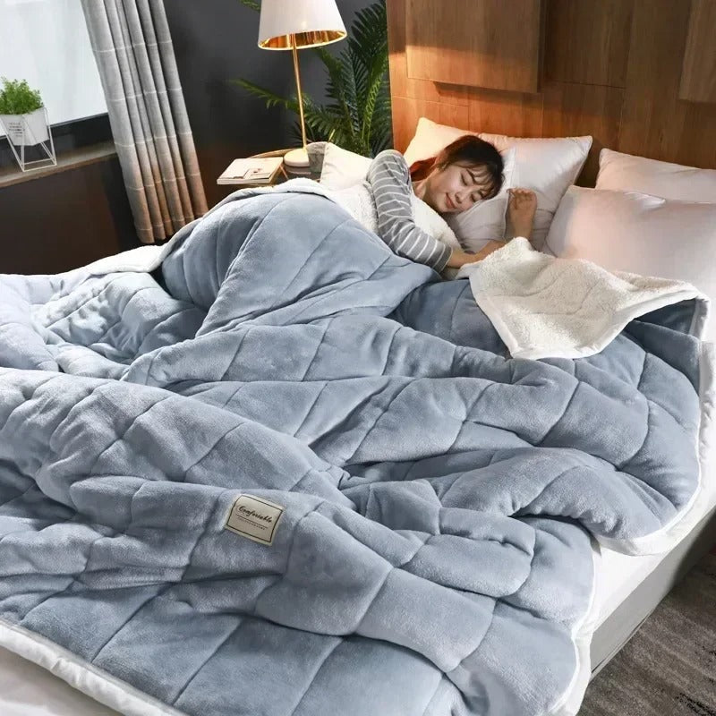 Meleg flanel korall fleece takaró őszre és télre – CosyBlanket