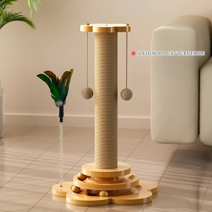 Fából készült játékgolyók macskáknak - WoodPounce