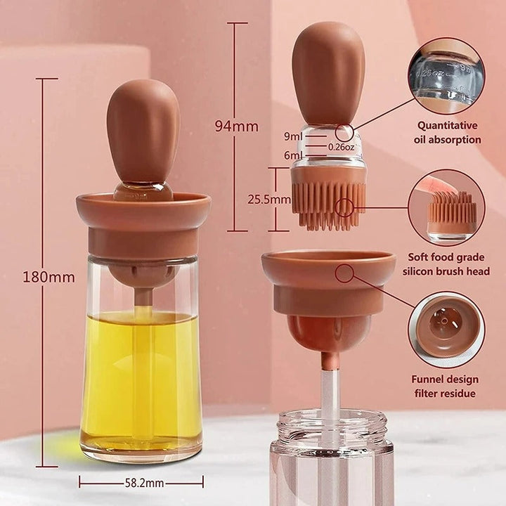 Szilikon Olajpalack Ecsetfejjel - OilBuddy