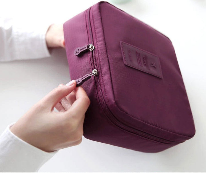 Kompakt, vízálló smink utazási szervező – 1+1 INGYENes mini kozmetikai tároló doboz