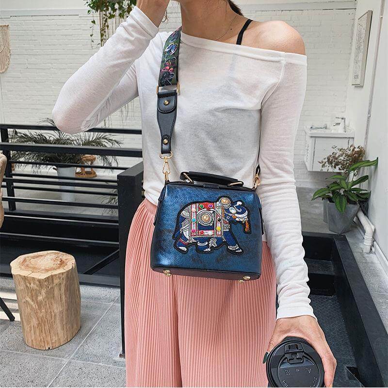 Hímzett Mandala Válltáska – Könnyű, Többfunkciós Bohém Dizájn